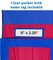 Carson Dellosa 15"W x 19"H Blue and Red Chairback Buddy, Desk Chair Back Pocket Organizer for School Supplies with Name Tag, Classroom Organization and Storage